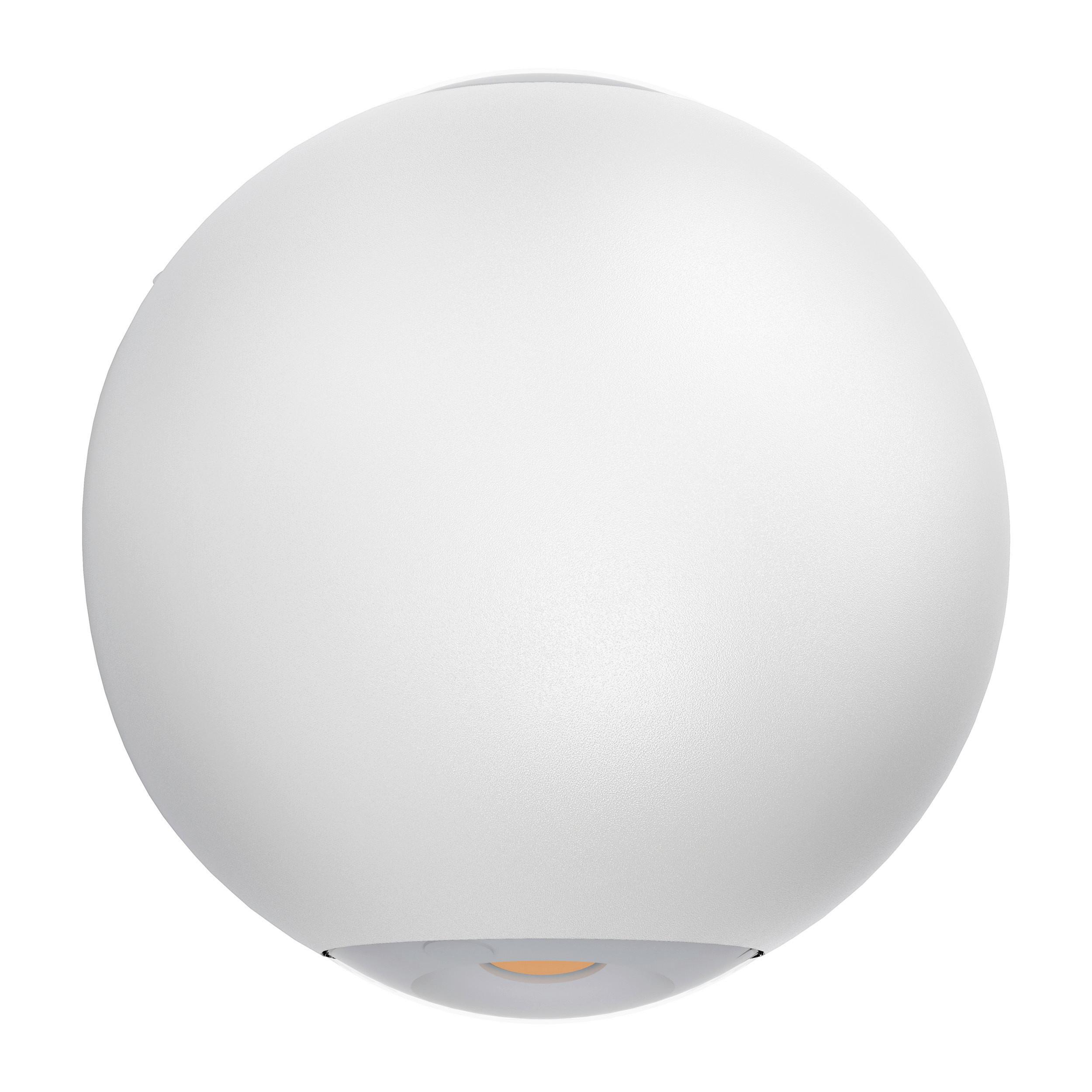 Led-wandleuchte Abugo Weiss D: 10,5cm
