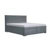 Čalouněná postel KLARA 160/200 cm, šedá - šedá/světle šedá, Moderní, dřevo/textil (160/200cm)