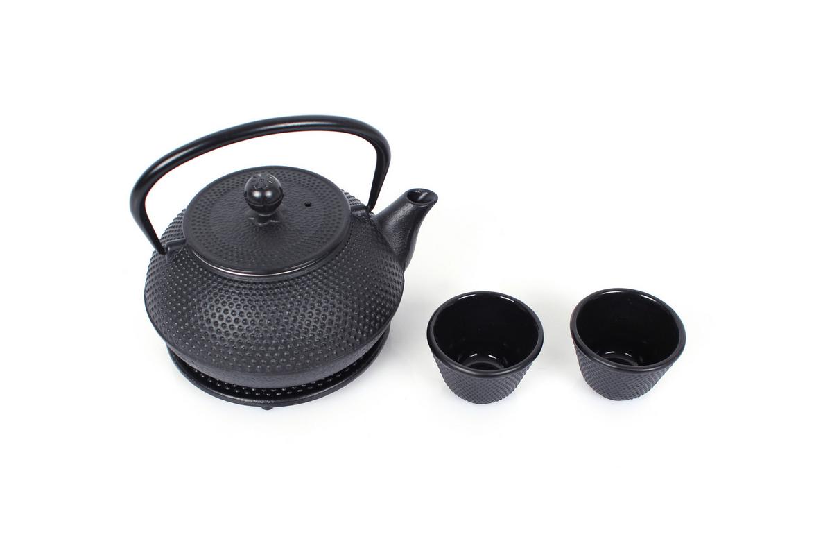 Čajová sada EW-GE-1604S - čierna, Basics, kov (800ml) - Echtwerk