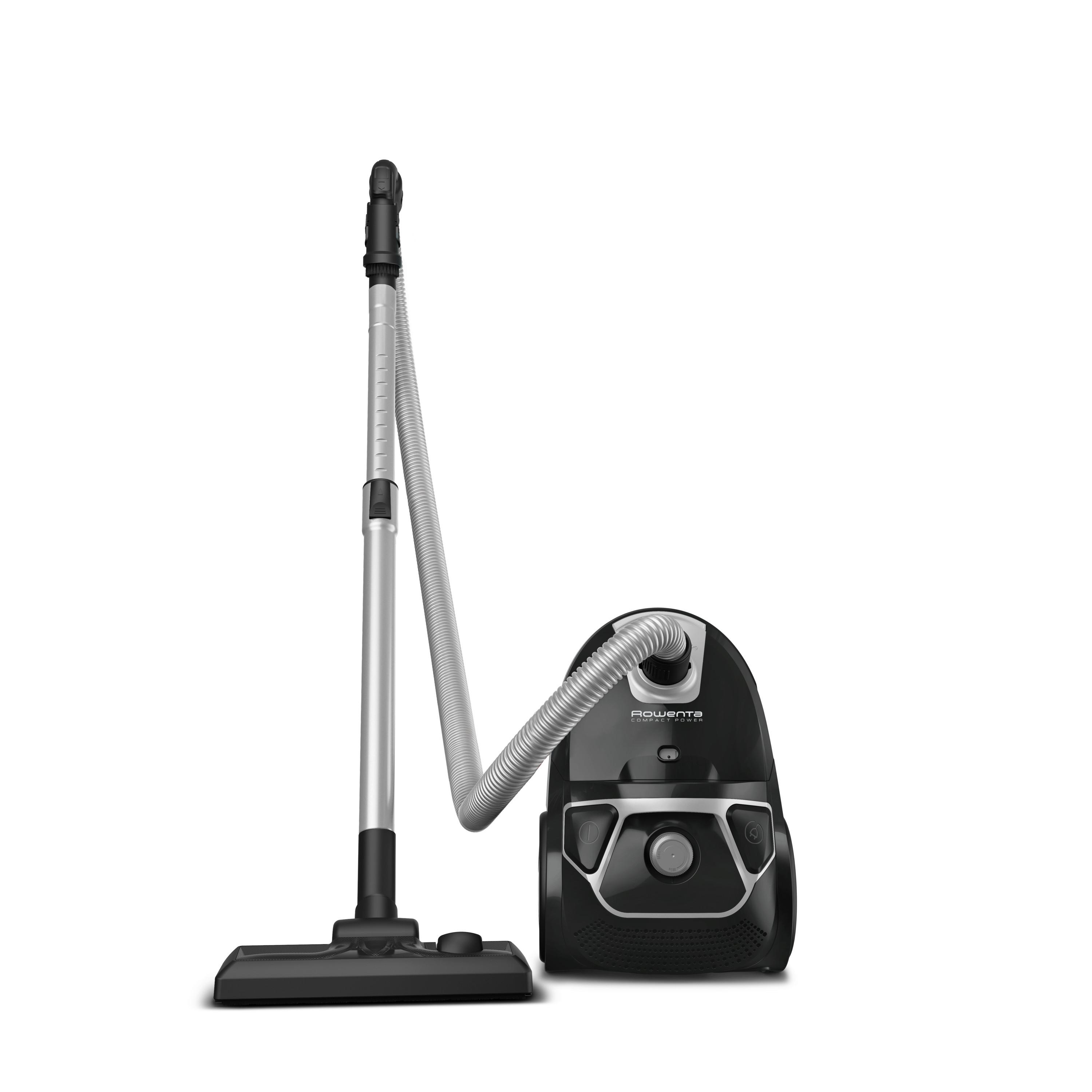 Staubsauger mit Beutel, Bodendüse umstellbar 900 W - Schwarz/Grau, Basics, Kunststoff/Metall (49,5/29/29,3cm) - Rowenta