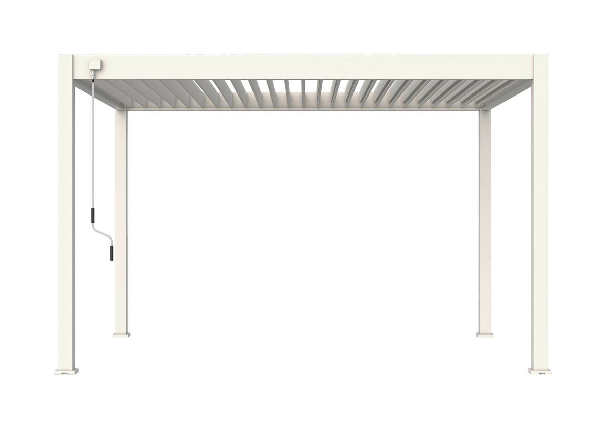 Pergola Classic 360x300 Cm Weiß Stahl - Weiß, Basics, Metall (360/255/300cm) - WEIDE