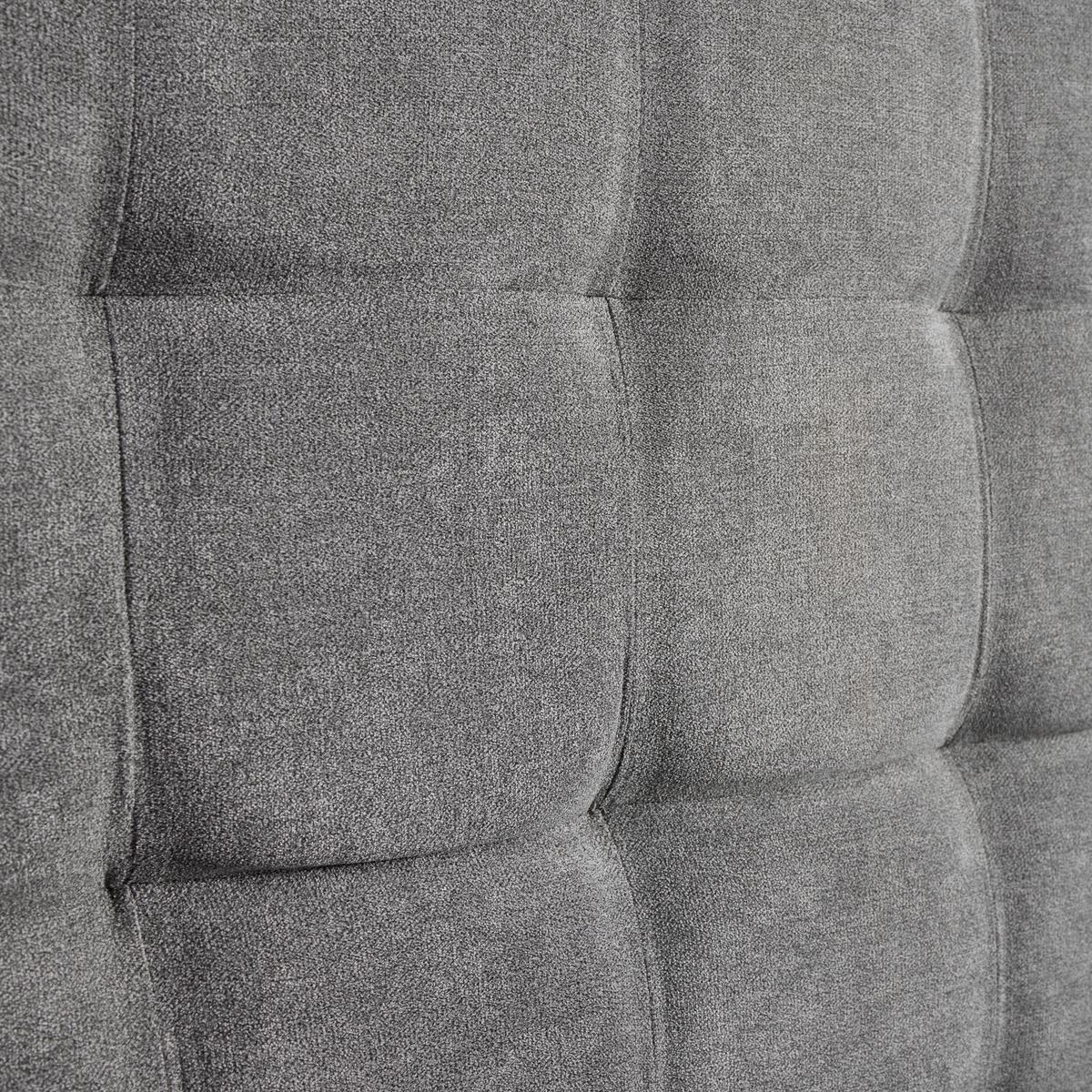 Čalúnená posteľ CESARO sivá, 180x200 - sivá/prírodná farba, Modern, kov/drevo (180/200cm) - PBJ