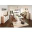 Komoda Sideboard Toronto - farby dubu/biela, Moderný, drevený materiál/sklo (140/85/42,2cm) - OMBRA