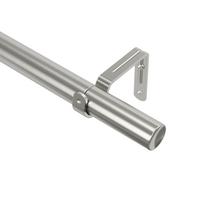 Vorhangstangenset Zen Nickelfarben L: 81-163 cm - Nickelfarben, KONVENTIONELL, Kunststoff/Metall (81-163cm) - Umbra