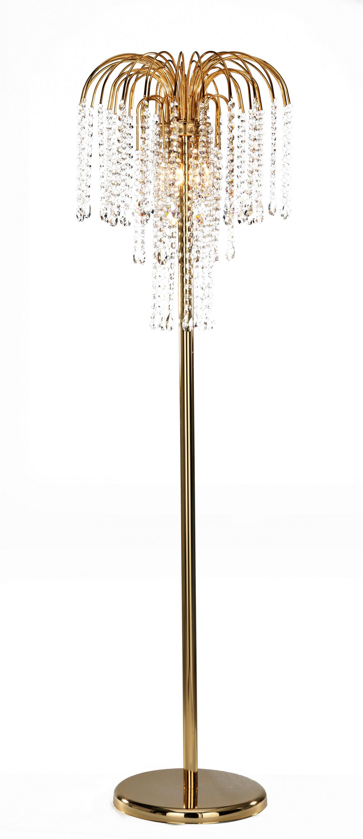 Stehleuchte 4698/ptoro - Goldfarben, Basics, Glas/Metall (40/160cm)