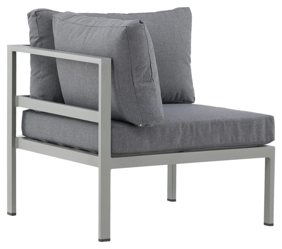 Loungeeckteil Copacabana - Pastellgrün/Grau, KONVENTIONELL, Metall (74/65/74cm) - Gardenson