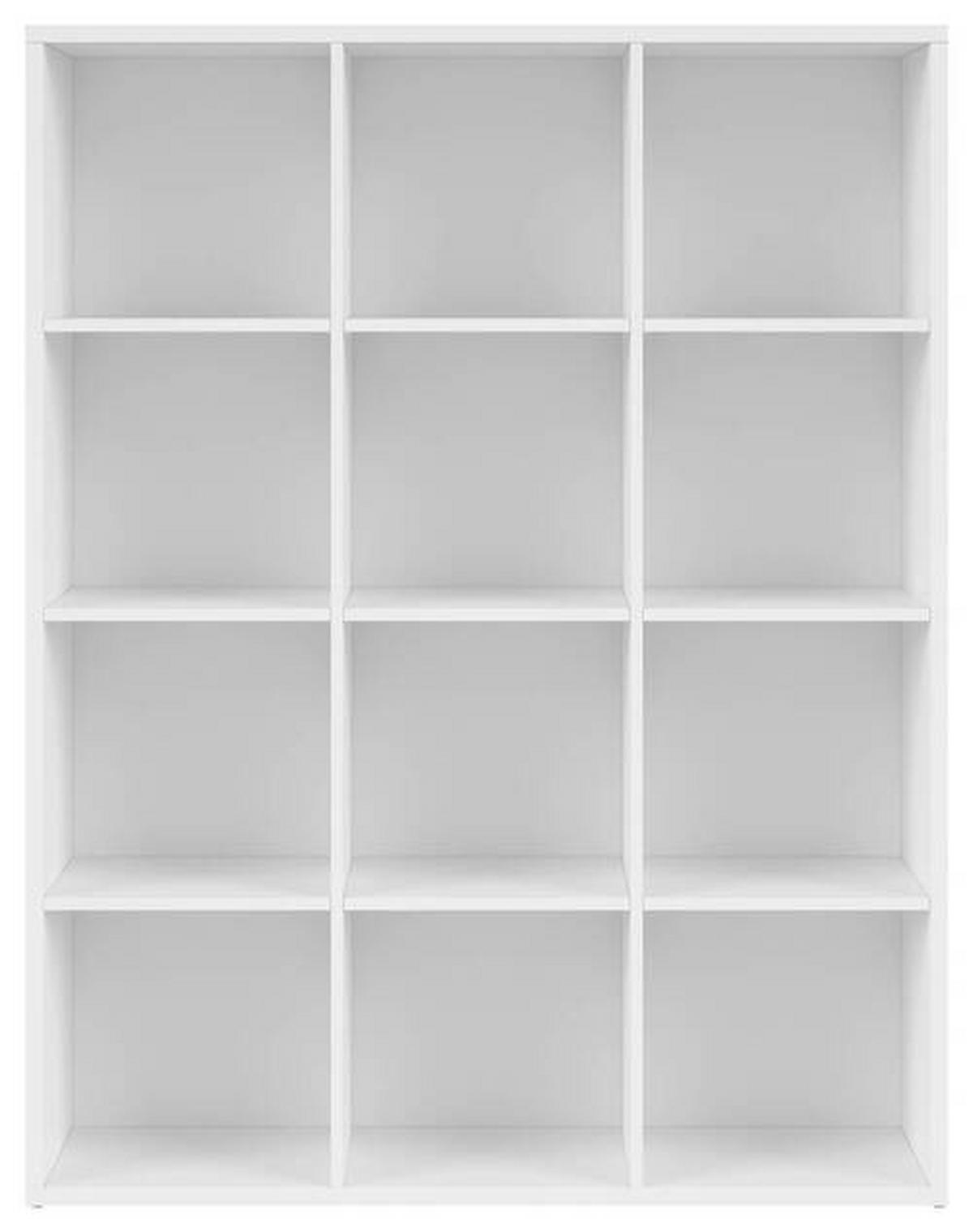 Regal Nepo Plus Bookshelf - Weiß, Design, Holzwerkstoff (114/146,5/38,5cm)