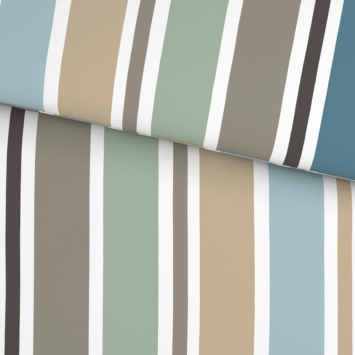 Bettwäsche Irene - Blau/Beige, MODERN, Textil - Luca Bessoni