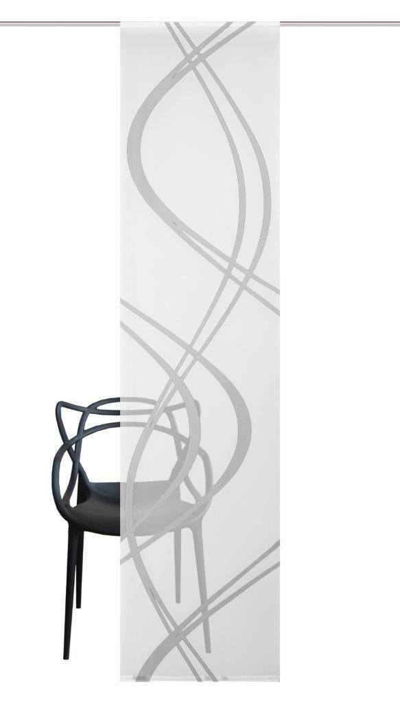 Flächenvorhang Tiberio Grau - Grau, Design, Textil (60/245cm) - Schmidt W. Gmbh