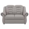 2-sitzer-sofa Boston Hellbraun Lederlook - Hellbraun/Schwarz, KONVENTIONELL, Textil (145/102/101cm) - Livetastic