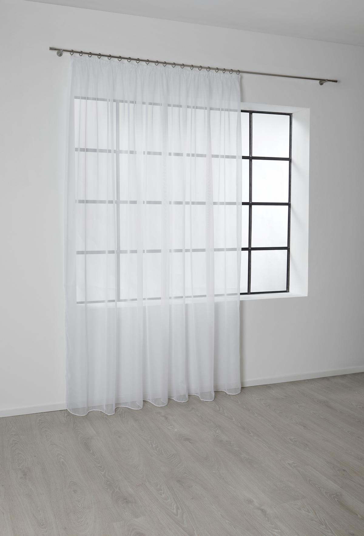 Kusová záclona Anna Store 3, 300/245 cm - biela, Konventionell, textil (300/245cm) - Based