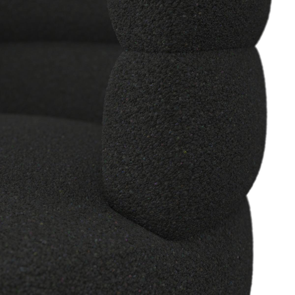 STOLIČKA JULINA - čierna, Modern, drevo/textil (71/74/72cm) - Bessagi Home