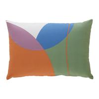 DEKORAČNÍ POLŠTÁŘ POPPY - oranžová/modrá, Konvenční, textil (40/60cm) - Mömax