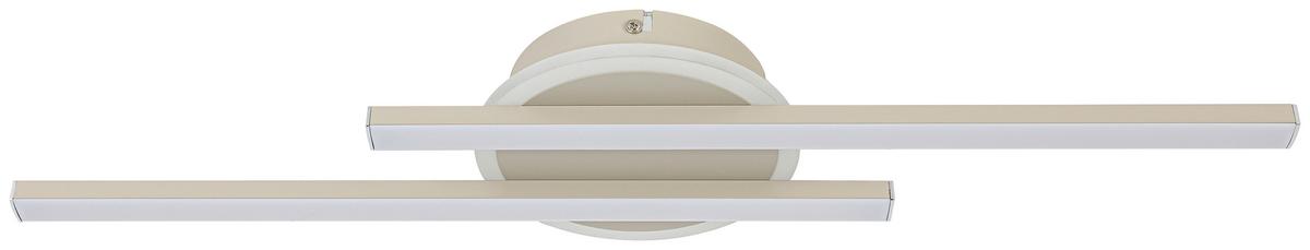 STROPNÉ LED SVIETIDLO OLGA - piesková, Modern, kov/plast (58/15/5cm) - Mömax
