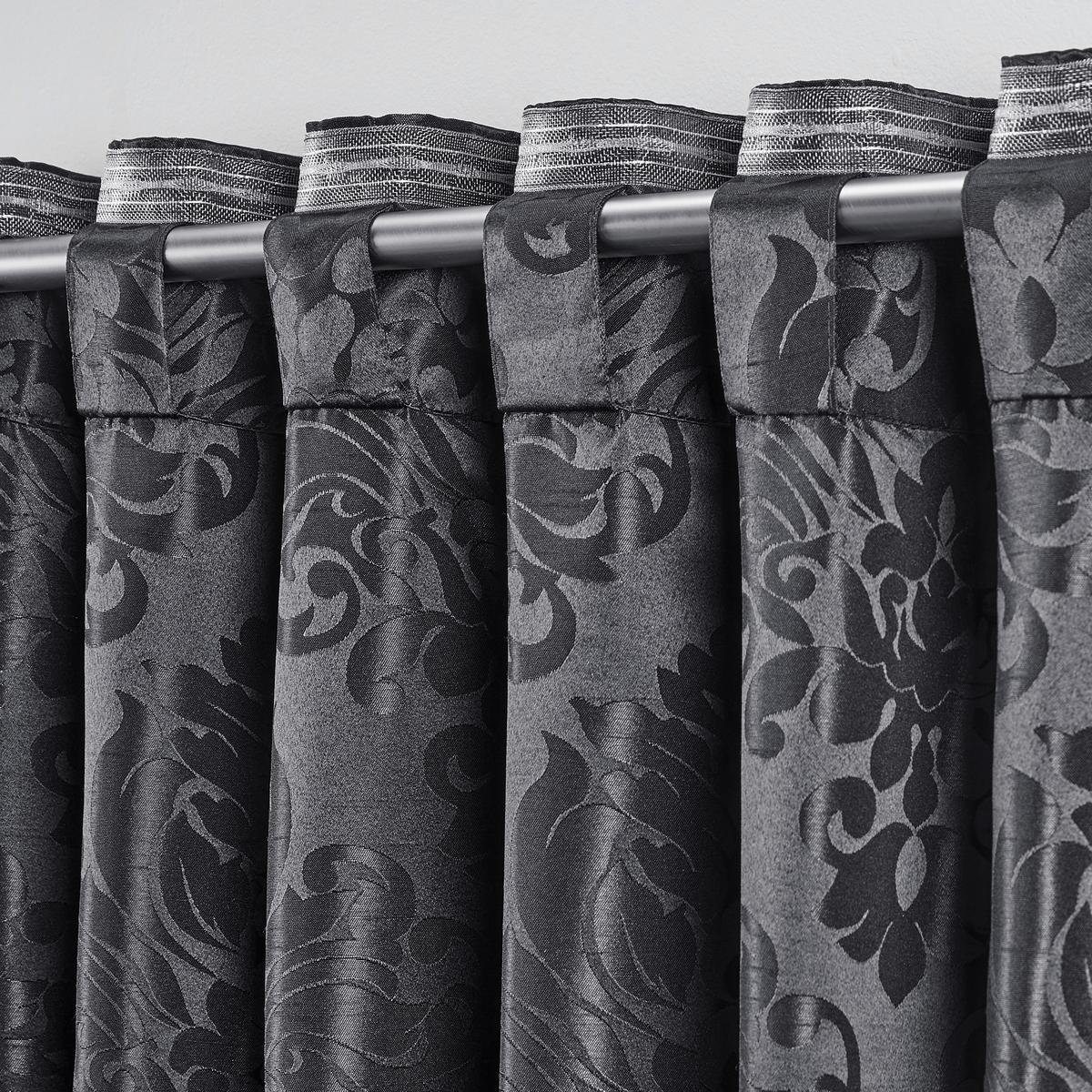 Hotový záves Charles, 140/245 cm, čierna - čierna, Lifestyle, textil (140/245cm) - Modern Living
