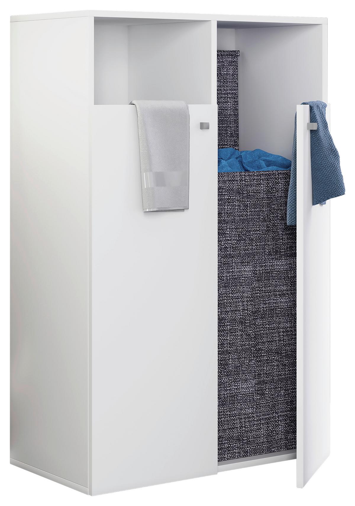 Midischrank Stehend Klidas Xl B: 70,2 Cm Weiß - Weiß, MODERN, Holzwerkstoff (80/110/39cm) - MID.YOU