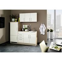 Küchenblock Toronto Creme/eiche Dekor B: 180 Cm - Eichefarben/Creme, MODERN, Holzwerkstoff (180cm) - Held