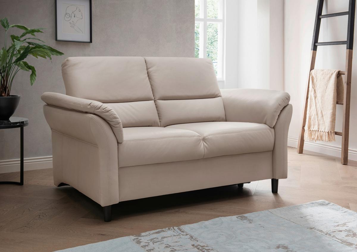 2-Sitzer-Sofa Cavoli, Beige B: 147 cm - Beige/Schwarz, MODERN, Textil (147/90/89cm) - Livetastic