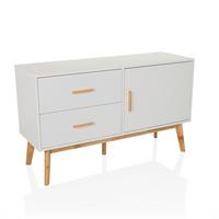 Sideboard Tarolo Weiß B: 120 Cm - Hellbraun/Weiß, MODERN, Holzwerkstoff (120/72/40cm) - MID.YOU