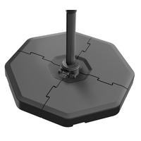 Sonnenschirmständer Anthrazit mit Einlegeplatten - Anthrazit, Basics, Kunststoff (117,5/111cm) - Schneider