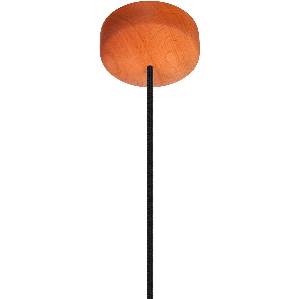 Hängeleuchte 8550133 Acorn I - Erle/schwarz - Erlefarben/Schwarz, Natur, Holz (17,5/90-140cm)