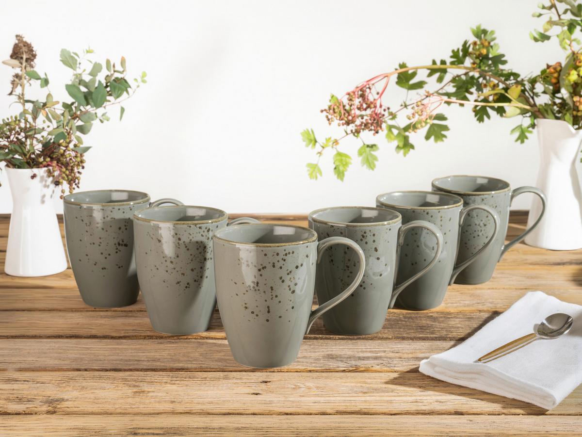 KAFFEEBECHERSET 22048 NATURE COLLECTION - Grau, Trend, Keramik (300ml) - Creatable