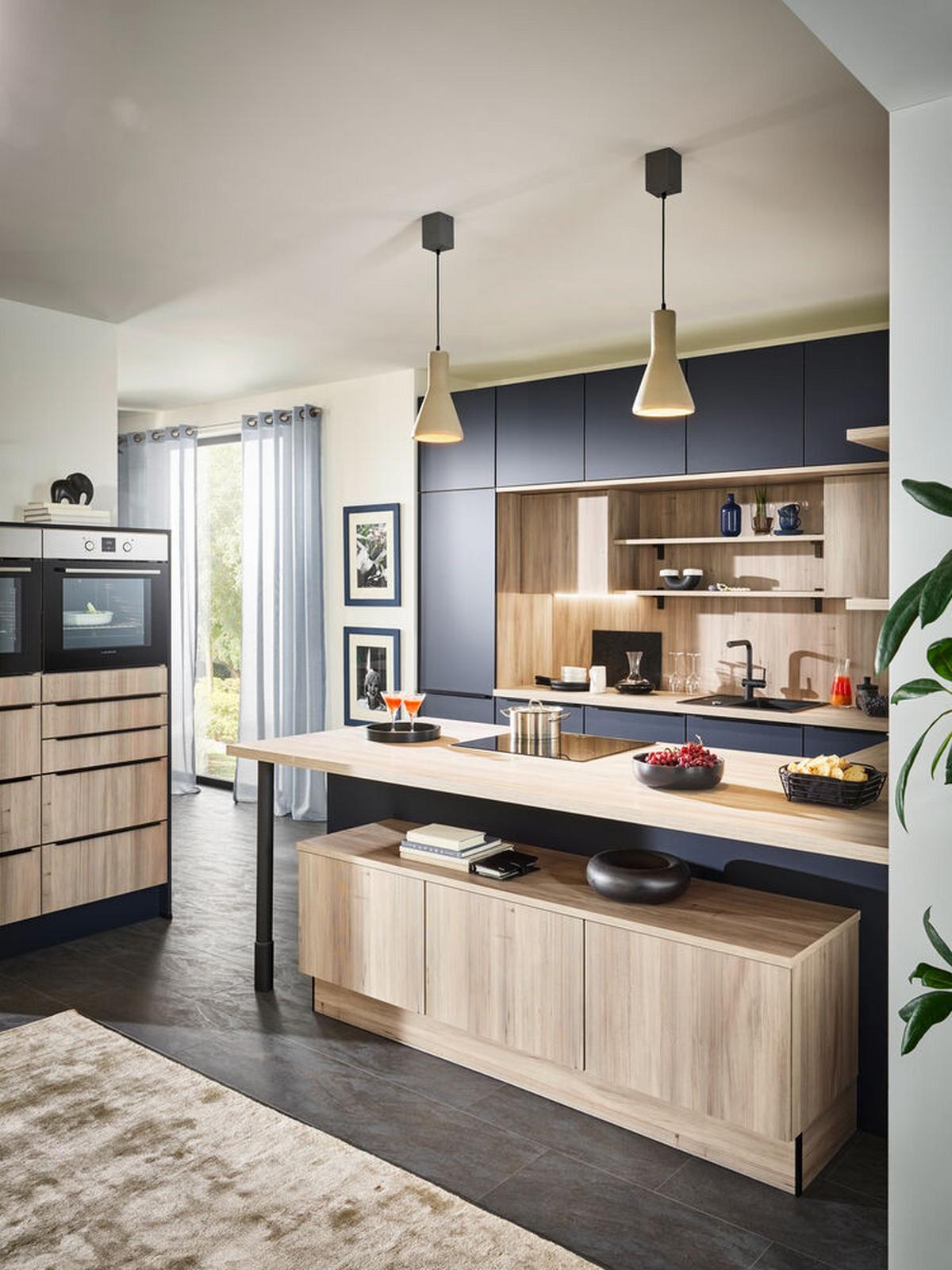 Einbauküchen Pn 210 Frei Planbar Modernes Design - Holzwerkstoff - Pino