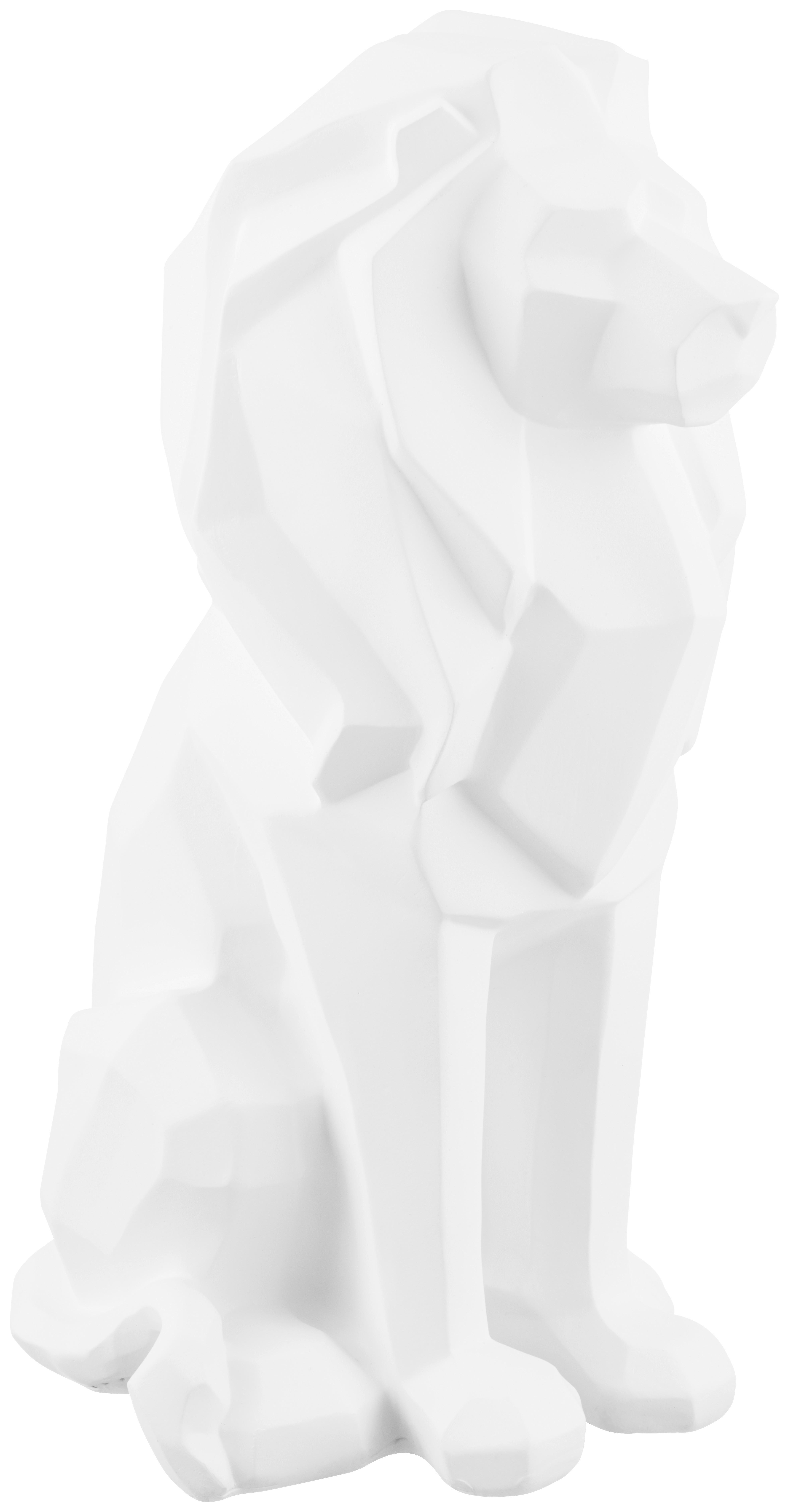 Dekolöwe Mufasa - Weiß, KONVENTIONELL, Kunststoff (27/20,5/40cm) - Luca Bessoni