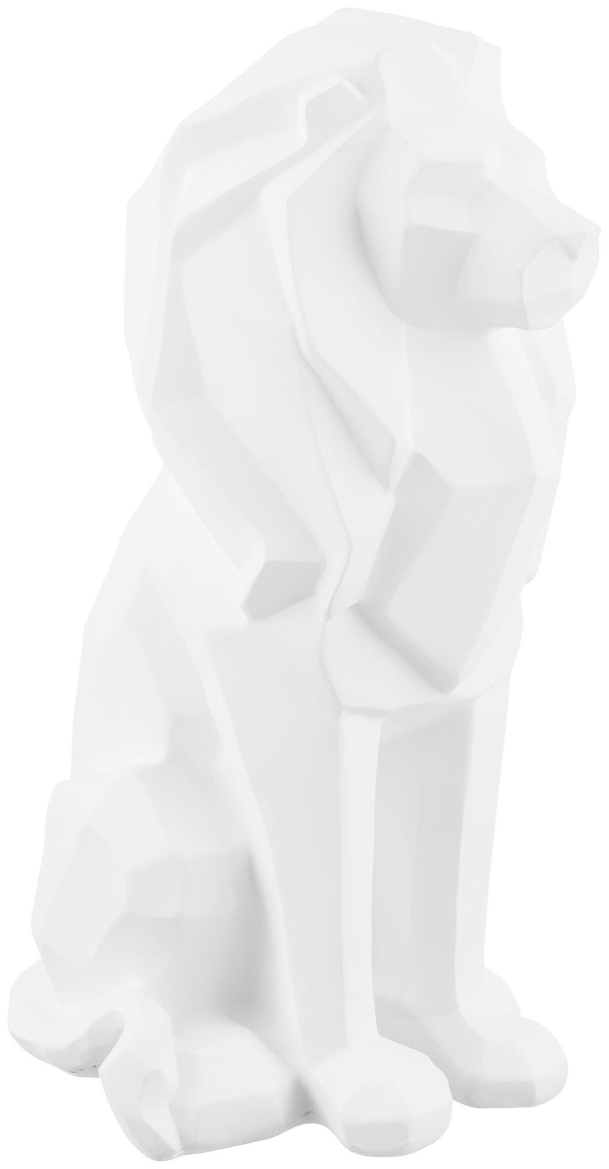 Dekolöwe Mufasa - Weiß, KONVENTIONELL, Kunststoff (27/20,5/40cm) - Luca Bessoni