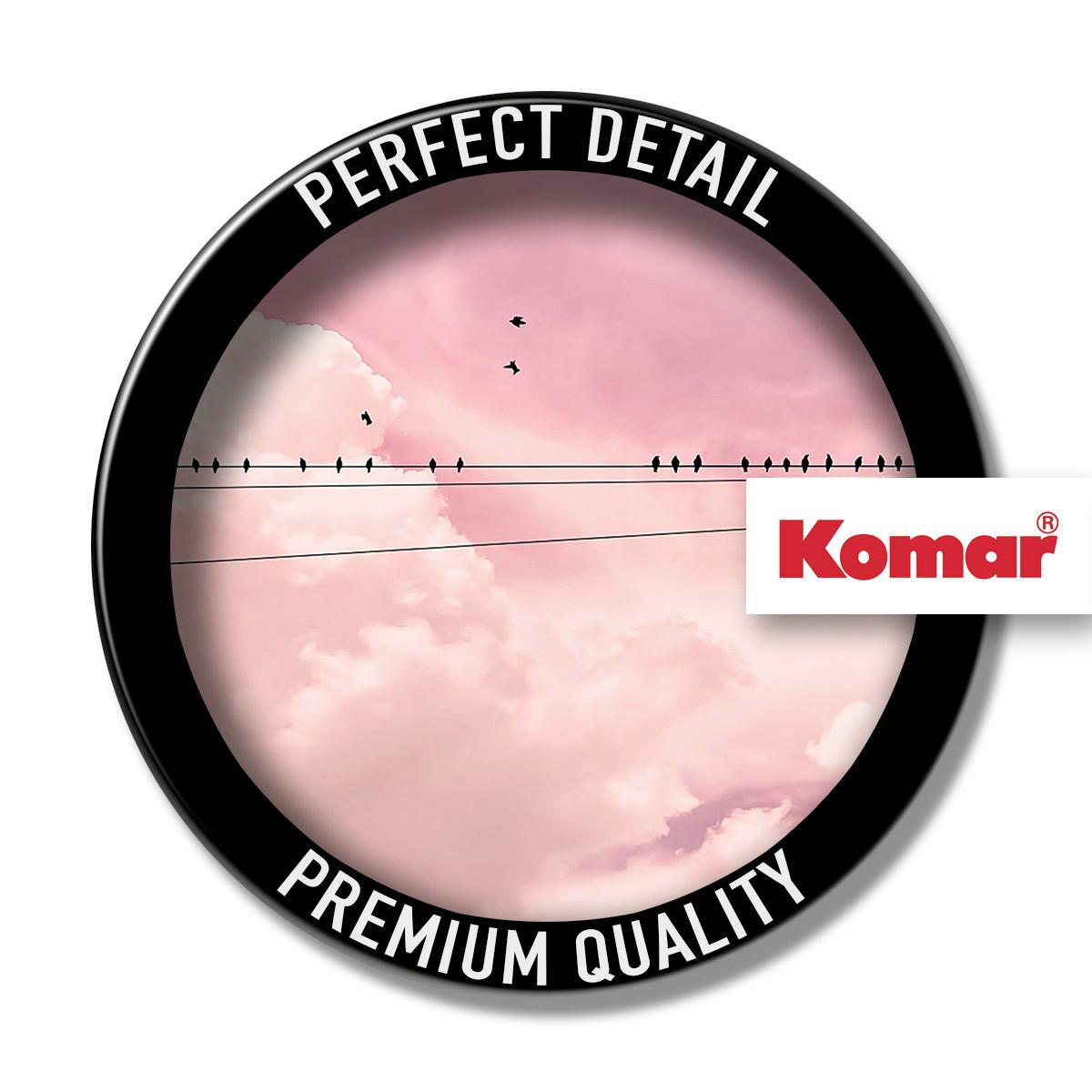 Vliestapete Cloud Wire Panel - Rosa, Basics (100/250cm) - Komar
