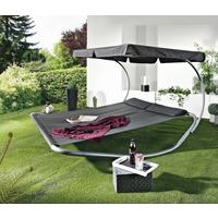 Napozóágy Carmen - antracit, Konventionell, textil/fém (200/135/200cm) - Ondega