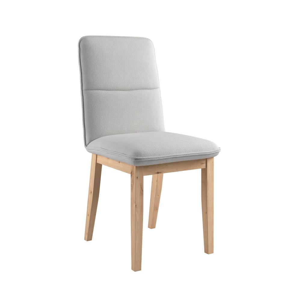 Vierfußstuhl Beluna II Webstoff hellgrau, B: 47cm