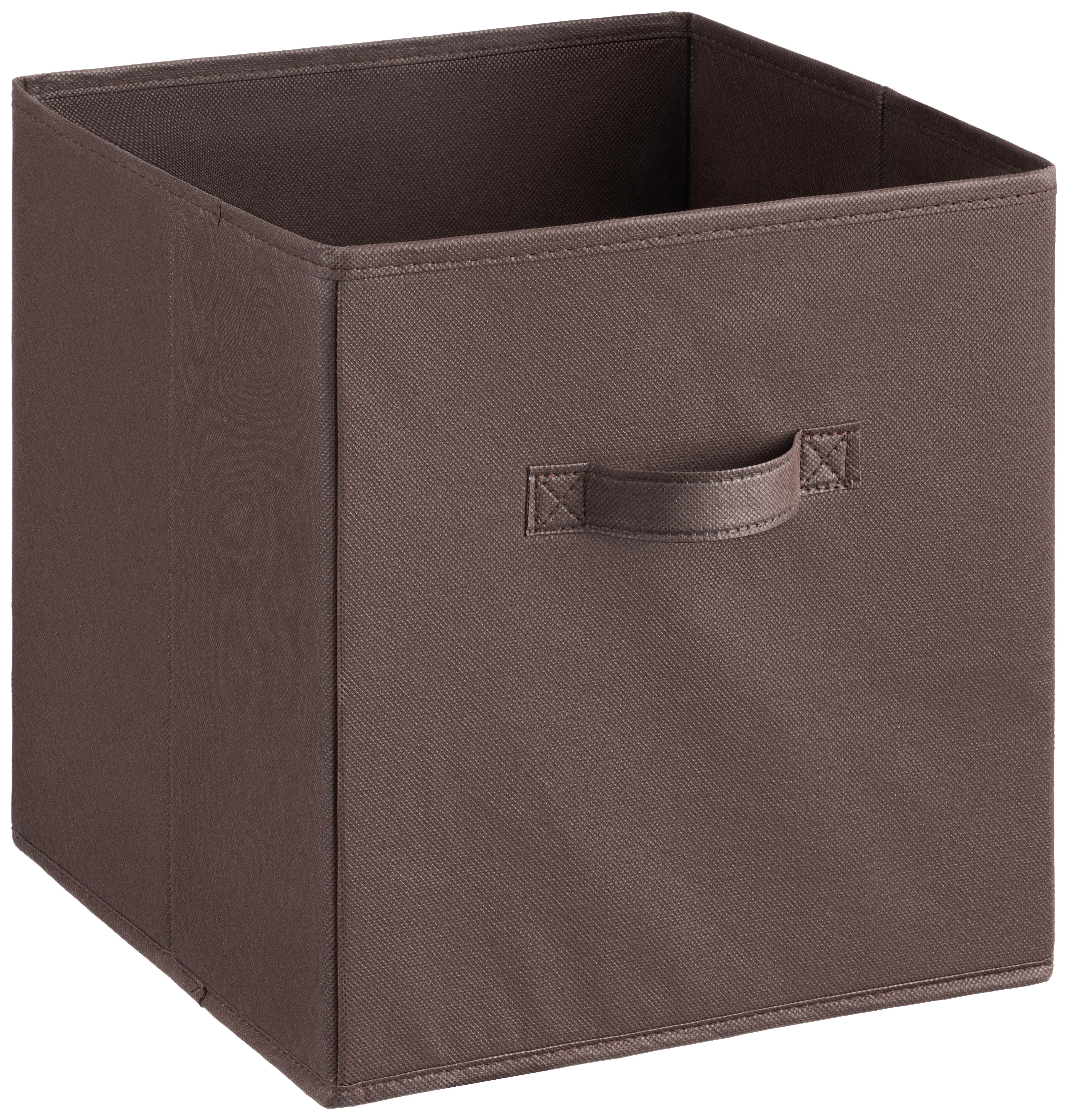 FALTBOX ERIKA - Braun, Basics, Papier/Textil (30/30/30cm) - Ondega
