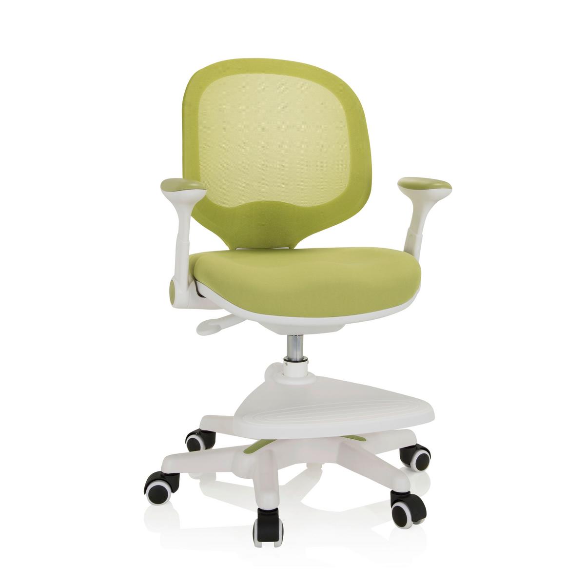 Jugenddrehstuhl Kid Ergo Weiß/hellgrün Bis 80 Kg - Weiß/Hellgrün, MODERN, Kunststoff/Textil (56/89/52cm) - MID.YOU