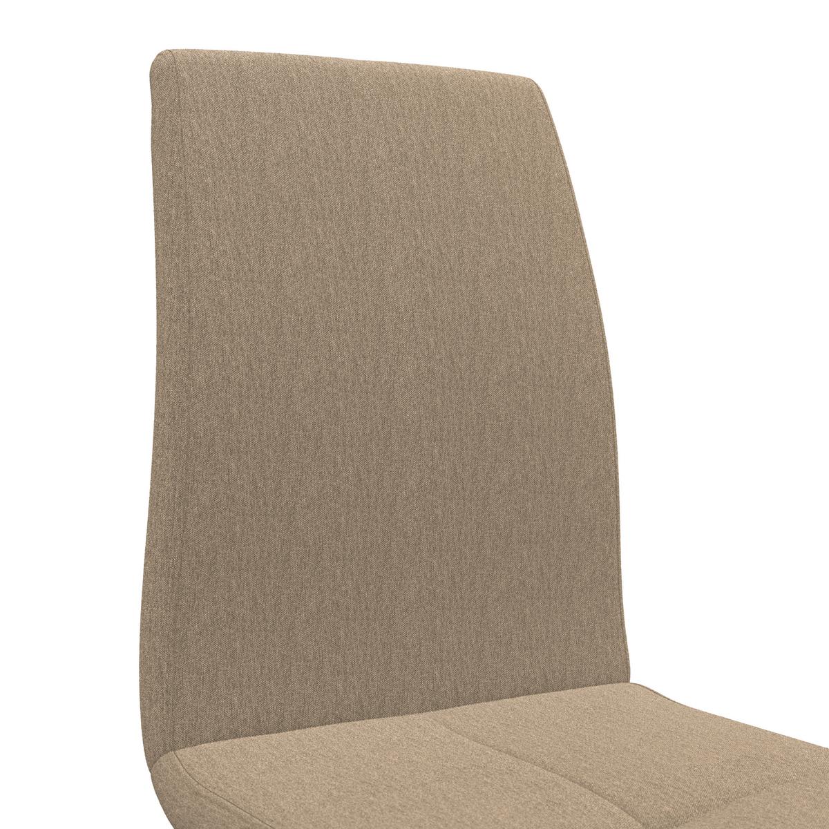 Schwingstuhl Tristan Webstoff beige, B: 41cm - Beige/Schwarz, MODERN, Holz/Textil (41/102/58cm) - James Wood