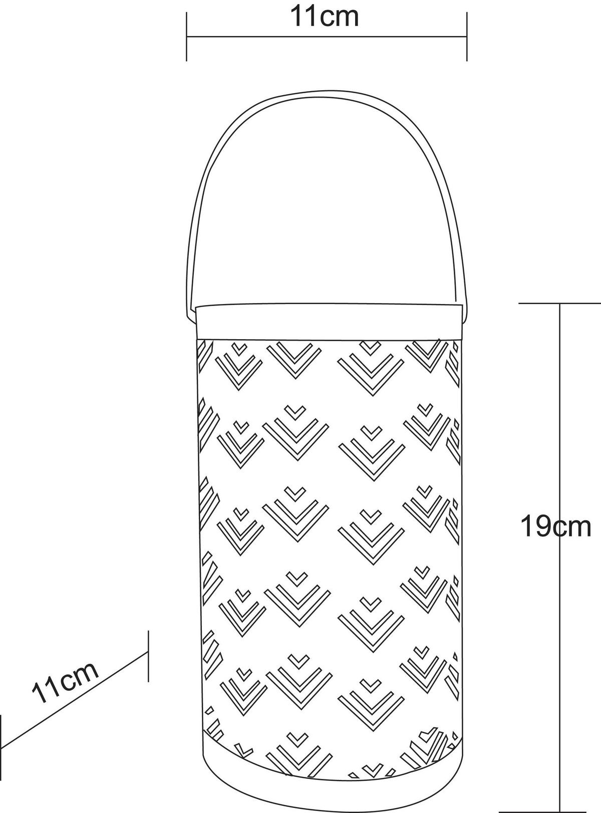 Solarleuchte 33478-6s - Silberfarben, Design, Metall (11/19cm) - Globo