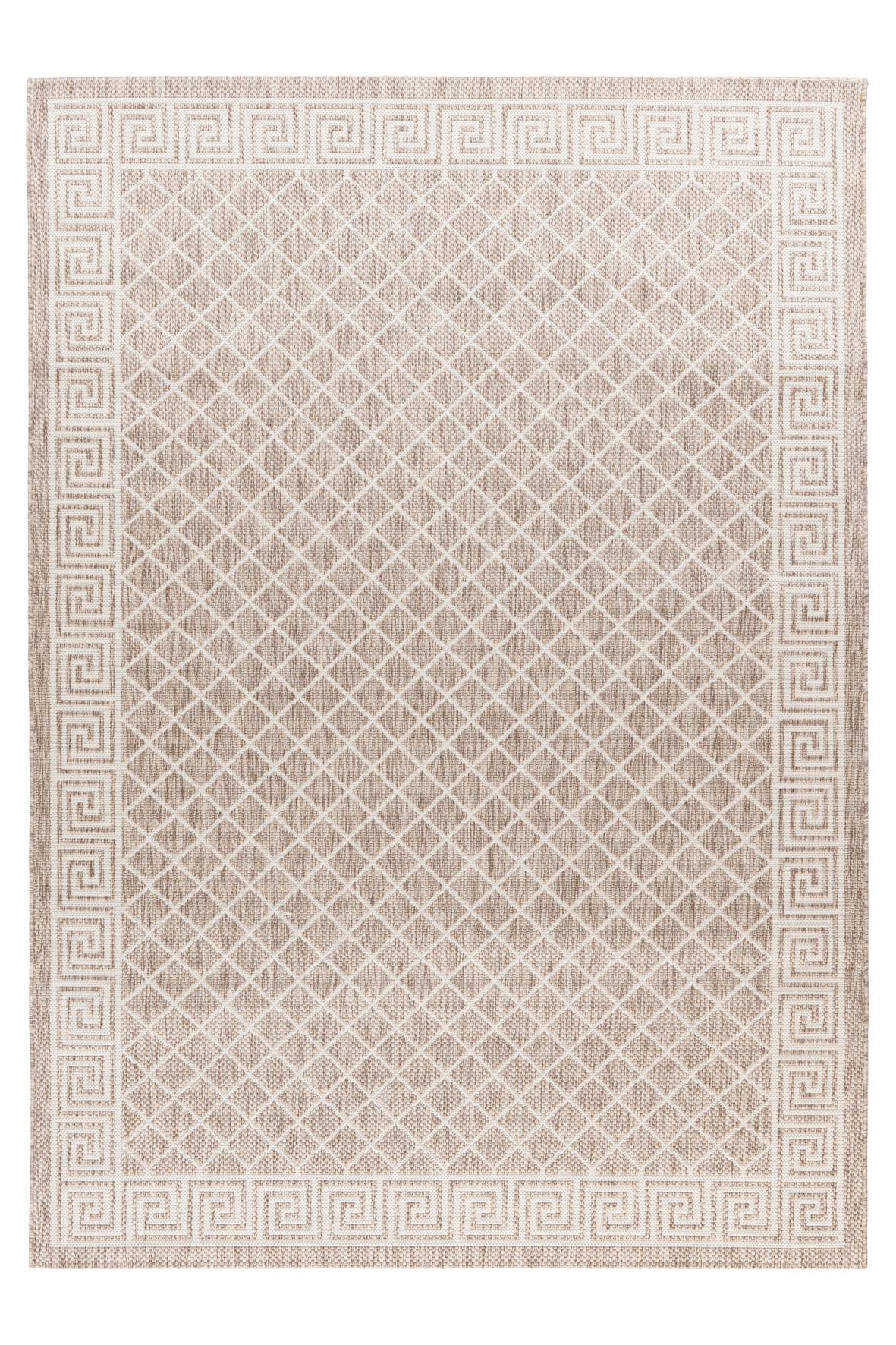 Flachwebteppich Taupe My Tallinn 541 80x150 cm - Taupe, Design, Textil (80/150cm) - Obsession