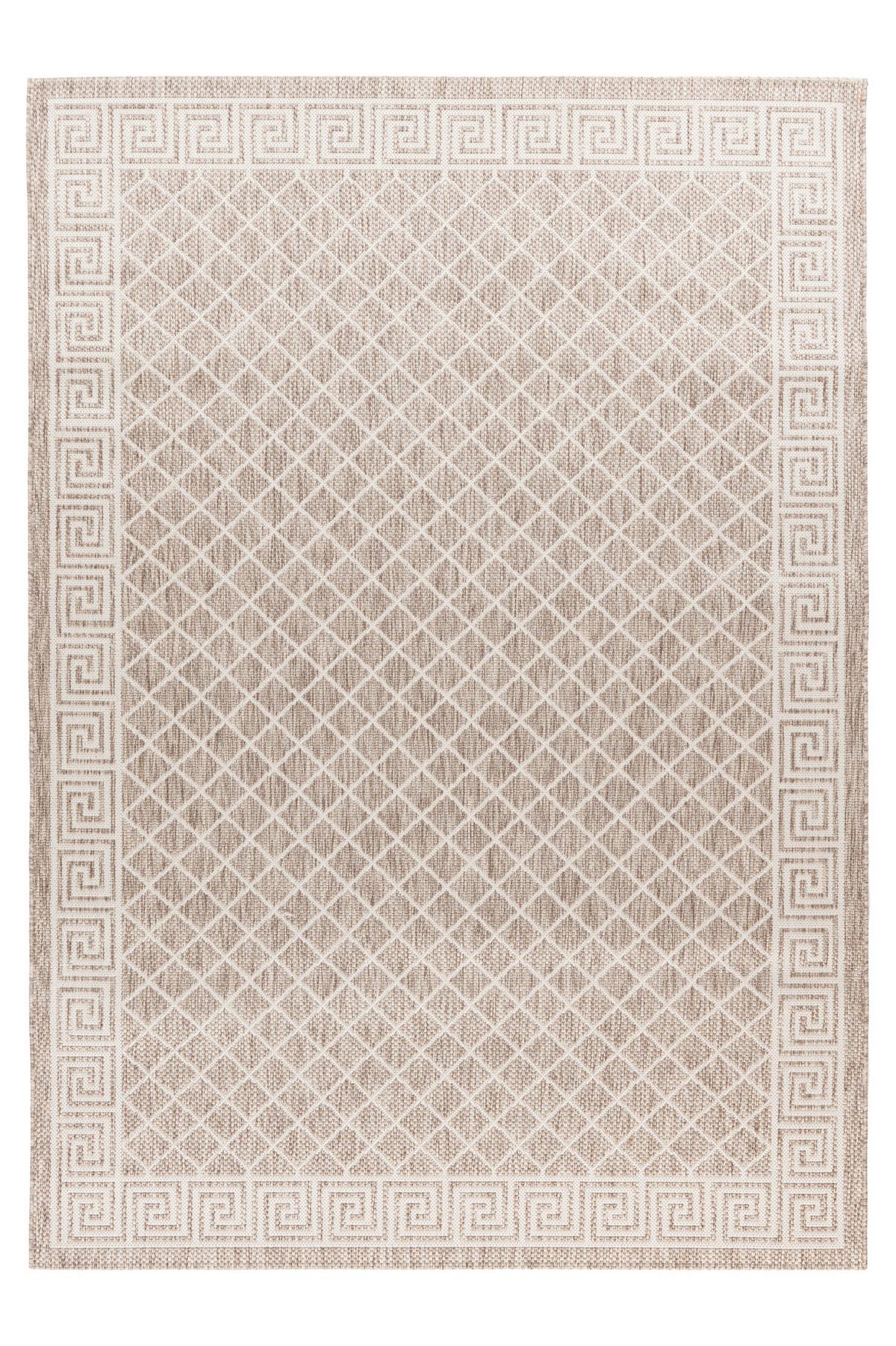Flachwebteppich Taupe My Tallinn 541 80x150 cm - Taupe, Design, Textil (80/150cm) - Obsession