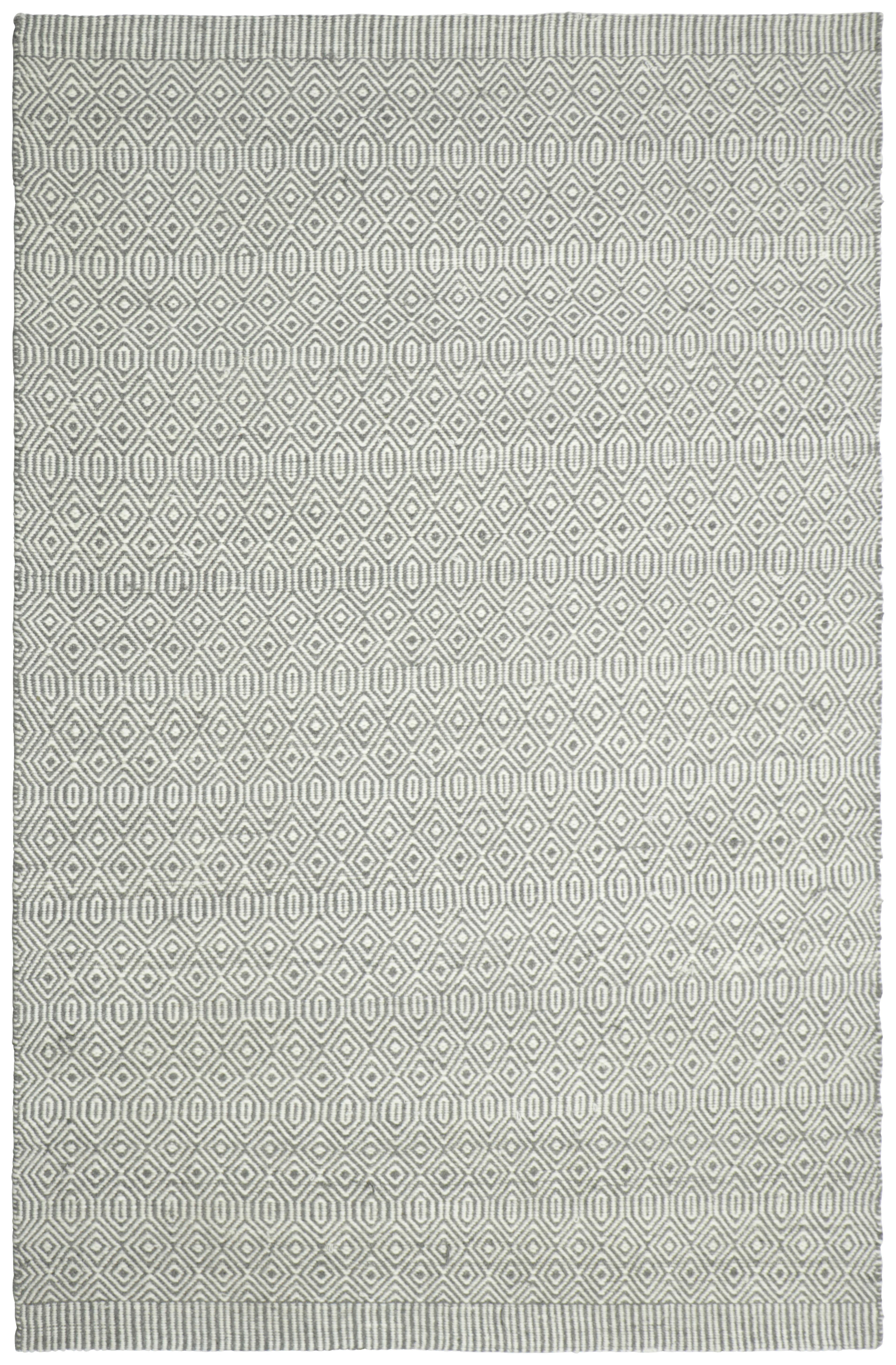 Wollteppich Kiana Mit Grauer Naturfarbe - Grau, Basics, Textil (190/290cm)