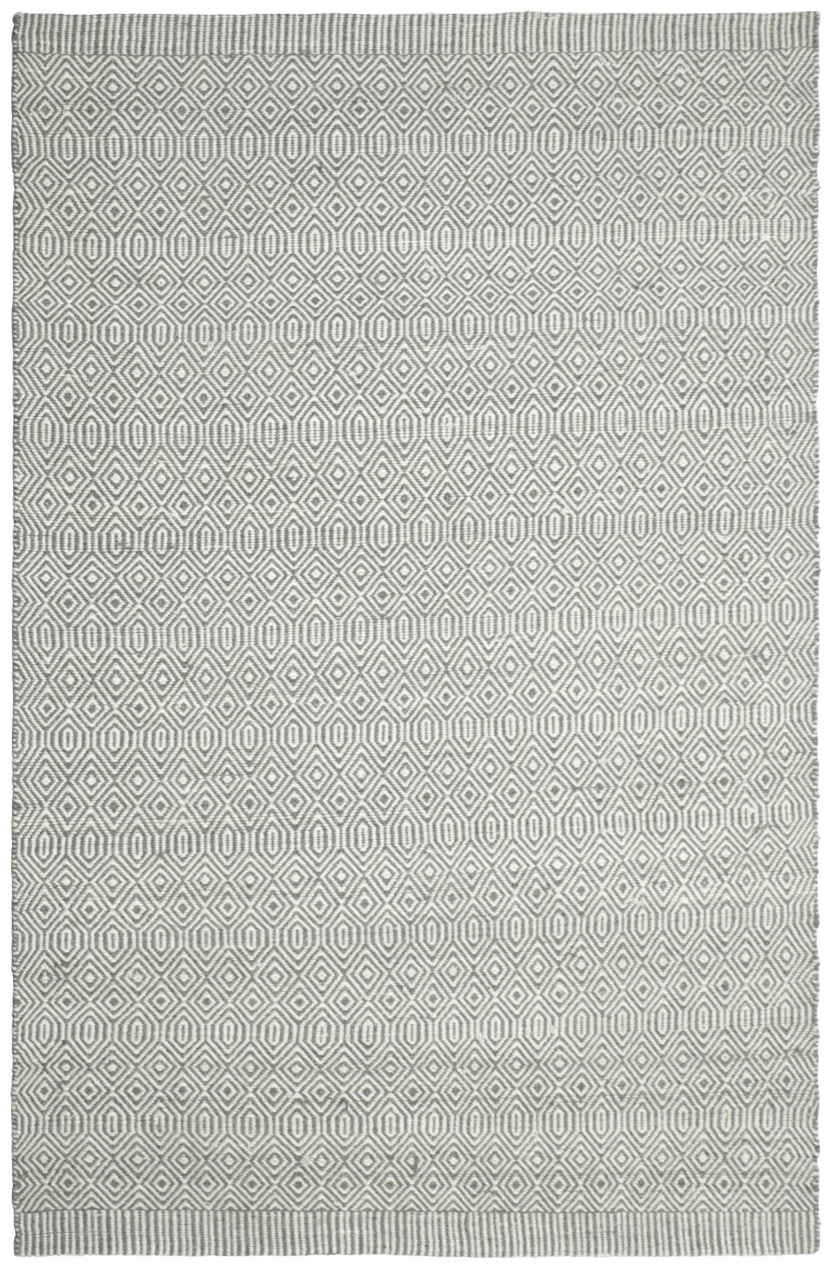 Wollteppich Kiana Mit Grauer Naturfarbe - Grau, Basics, Textil (190/290cm)