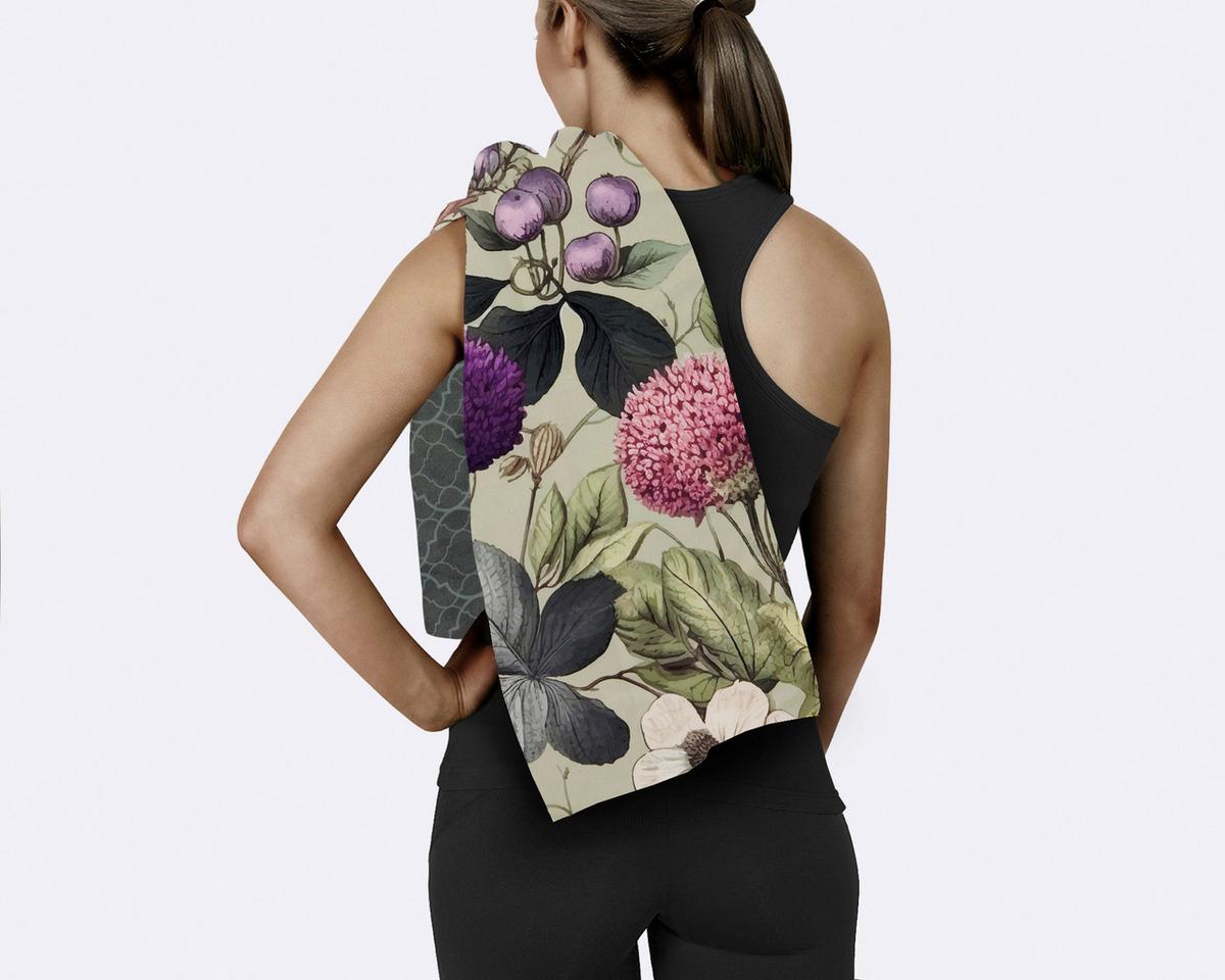 SPORTHANDTUCH ONAZ - Grün, Design, Textil (50/100cm)