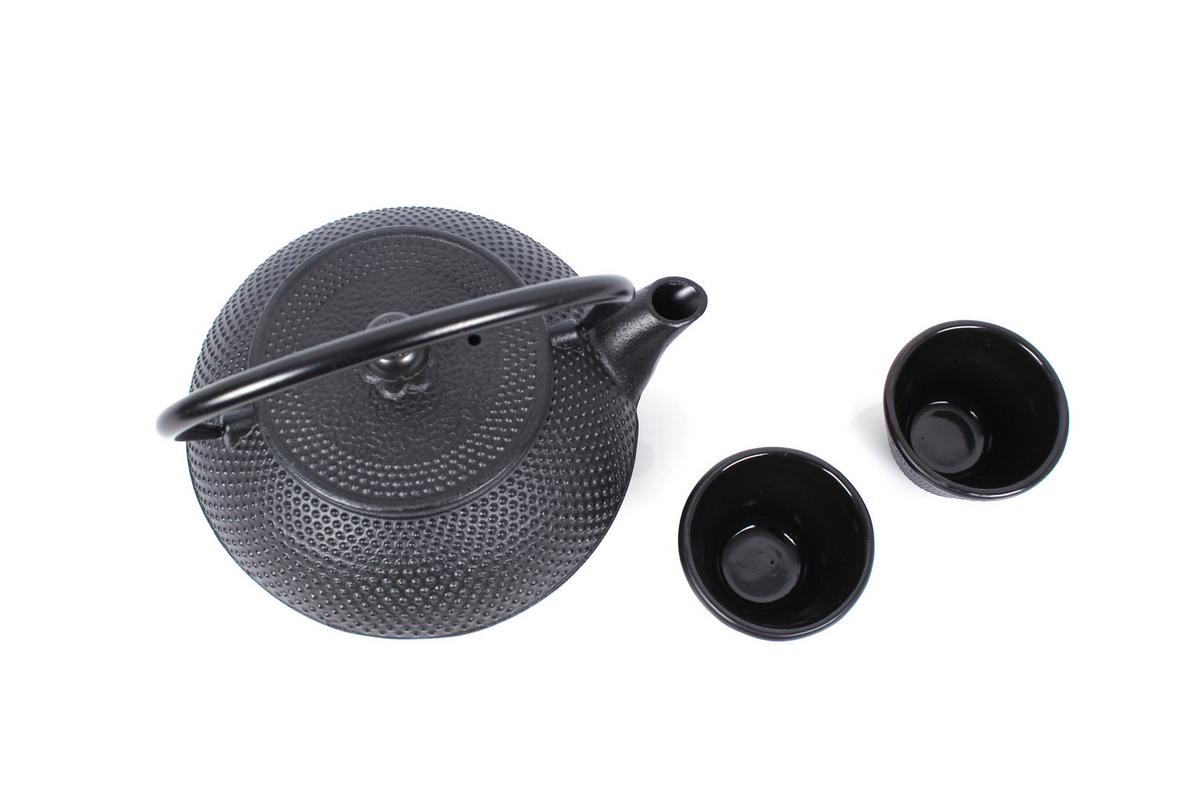 Čajová sada EW-GE-1604S - čierna, Basics, kov (800ml) - Echtwerk