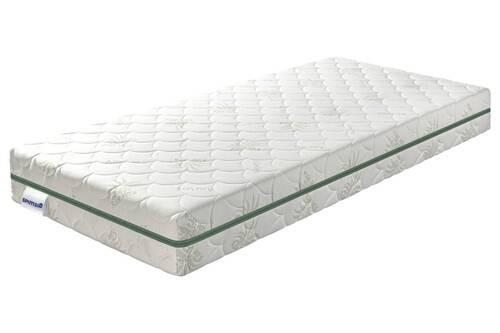 Matrac z pamäťovej peny Aloe 90x200cm,H3/H4, V:18cm - biela/zelená, Lifestyle, textil (90/200cm) - Spimsi