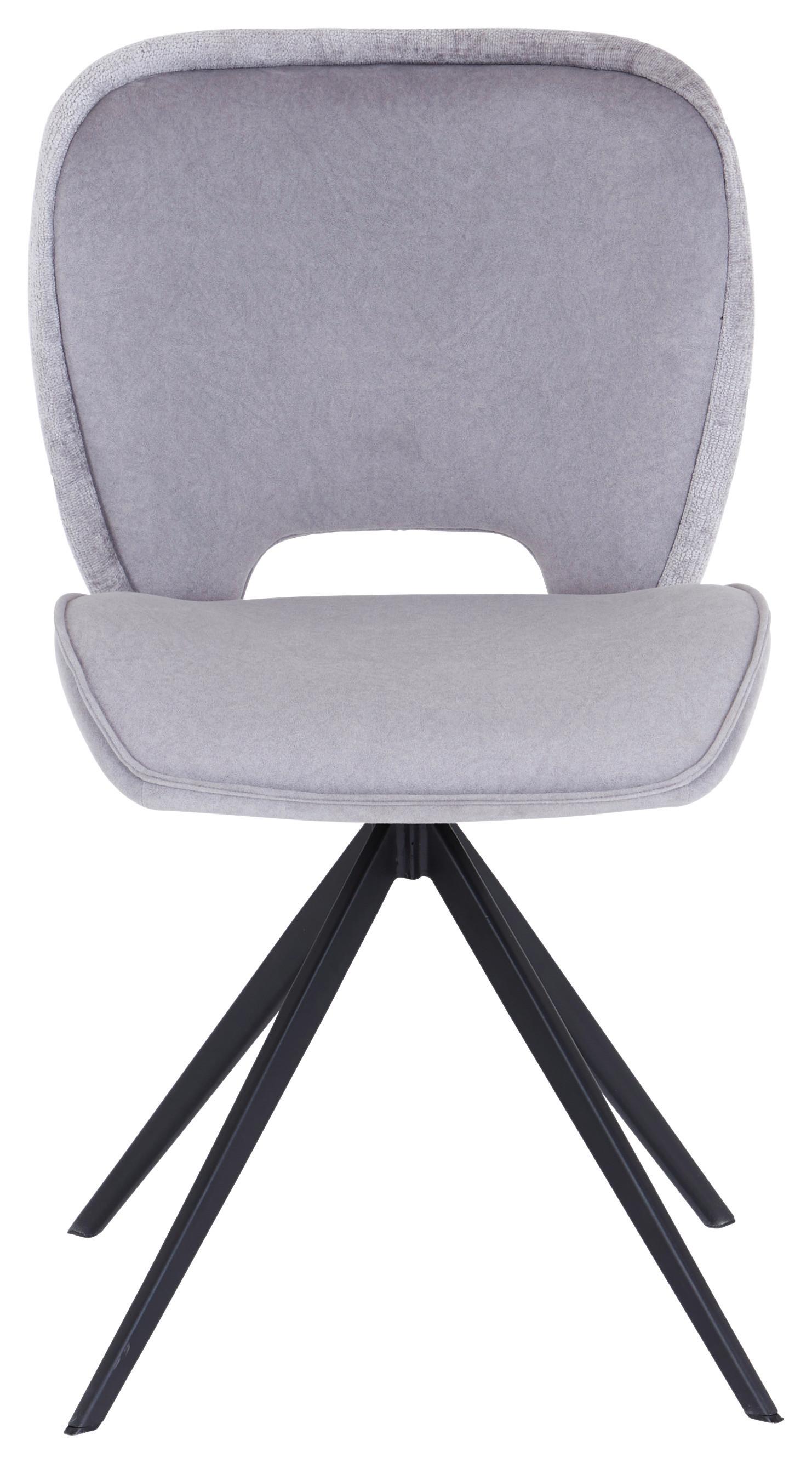 Stuhl Dale - Schwarz/Grau, MODERN, Holz/Textil (60/82.5/49.5cm) - Livetastic