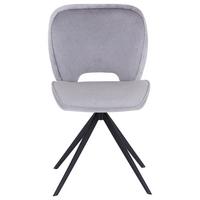 Stuhl Dale - Schwarz/Grau, MODERN, Holz/Textil (60/82.5/49.5cm) - Livetastic