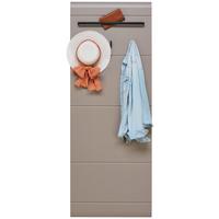 Garderobenpaneel Auris Grau B: 60 cm Mit 3 Haken - Eichefarben/Grau, MODERN (60/162,2/1,9cm) - Luca Bessoni