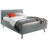 Polsterbett Mattis Herve Türkis 140x200cm - Türkis/Eichefarben, Design, Holz/Textil (140/200cm) - MID.YOU