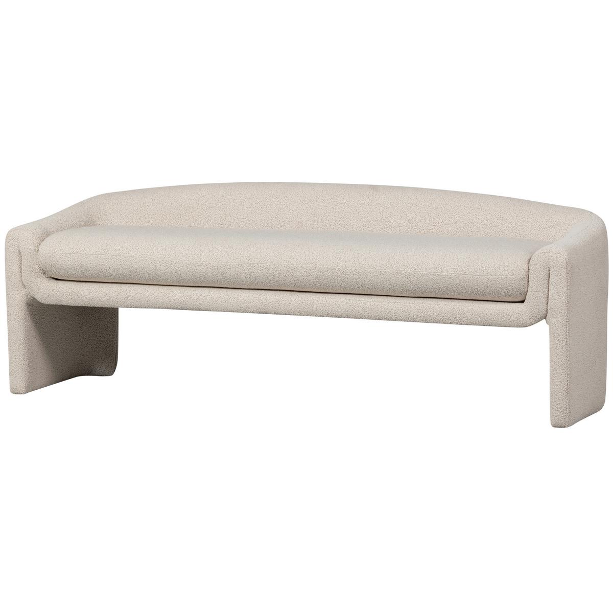 Sitzbank Zone Beige B: 160 cm - Beige, Design, Textil (160/60/52cm) - Livetastic