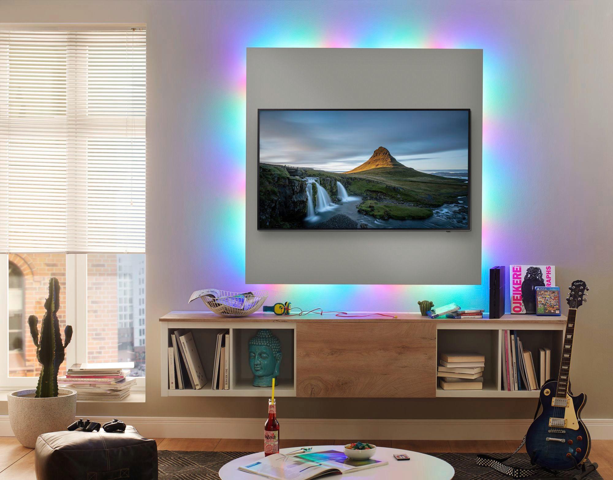 LED-Stripe Simpled 500 cm Farbwechsler + Fernbedienung - Weiß, Basics, Kunststoff (500,0cm) - Paulmann