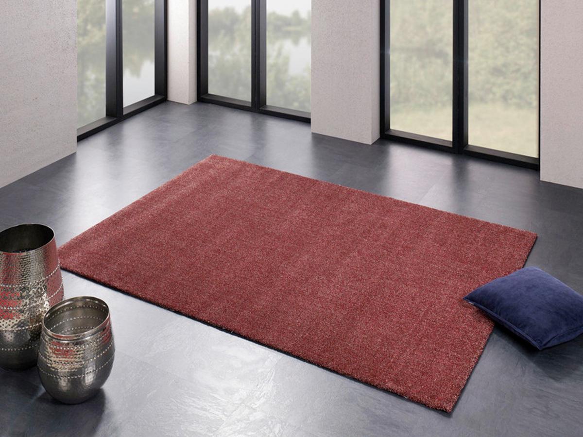 Webteppich Louvre Melange Rot 140x200 cm - Rot, Basics, Textil (140/200cm) - Novel